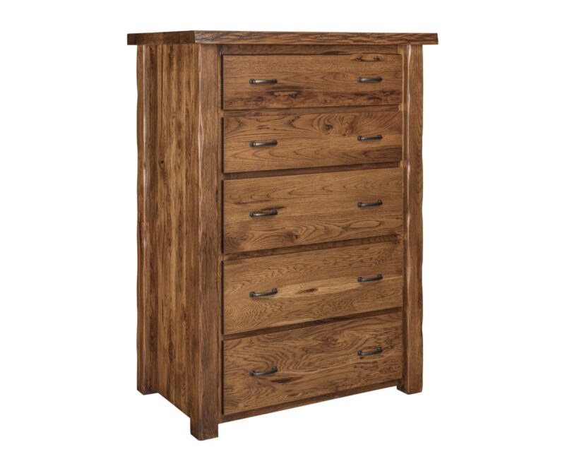 Cross Lake Live Edge 5 Drawer Chest