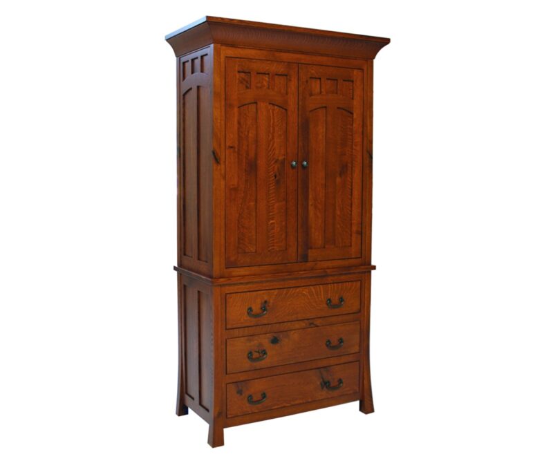 Bridgeport Mission 3 Drawer Armoire