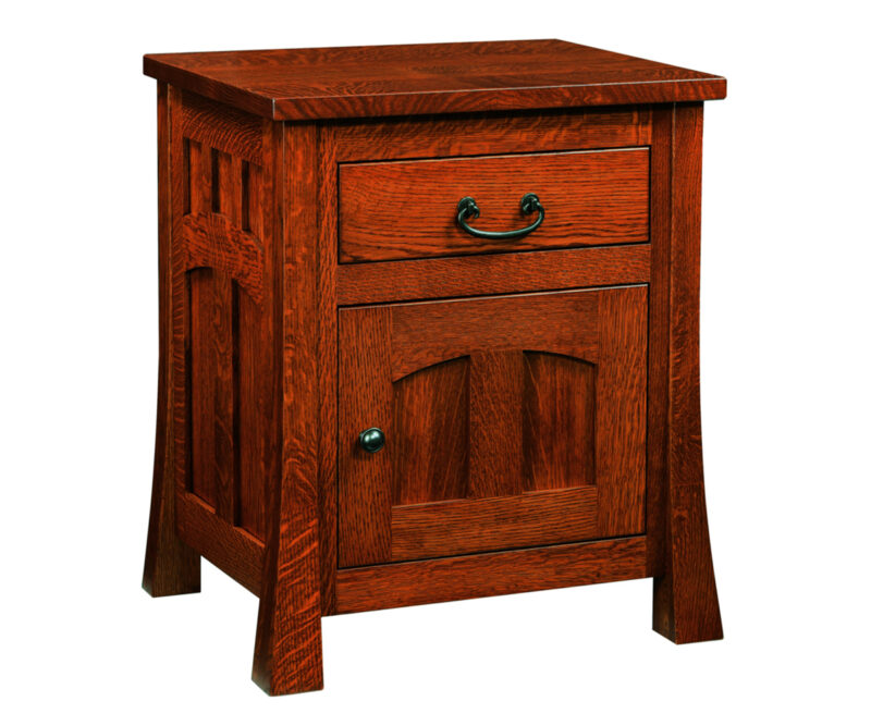 Bridgeport Mission 1 Drawer 1 Door Nightstand