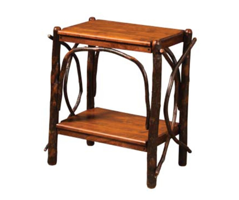 End Table With Solid Shelves