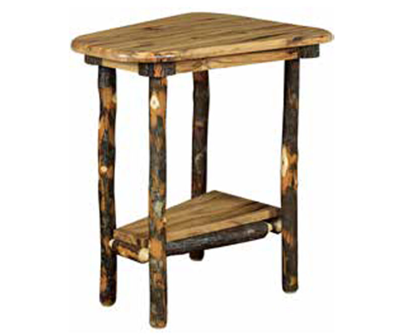 Wedge Shaped Bearwood End Table