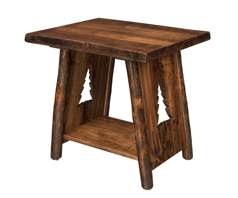Lone Spruce Live Edge End Table