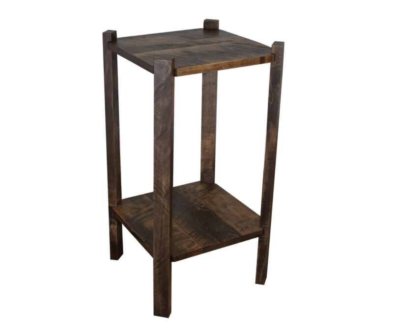 Rough Cut Maplewood Shelf Stand