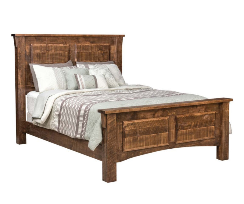 Rough Cut Maplewood 2 Panel Bed