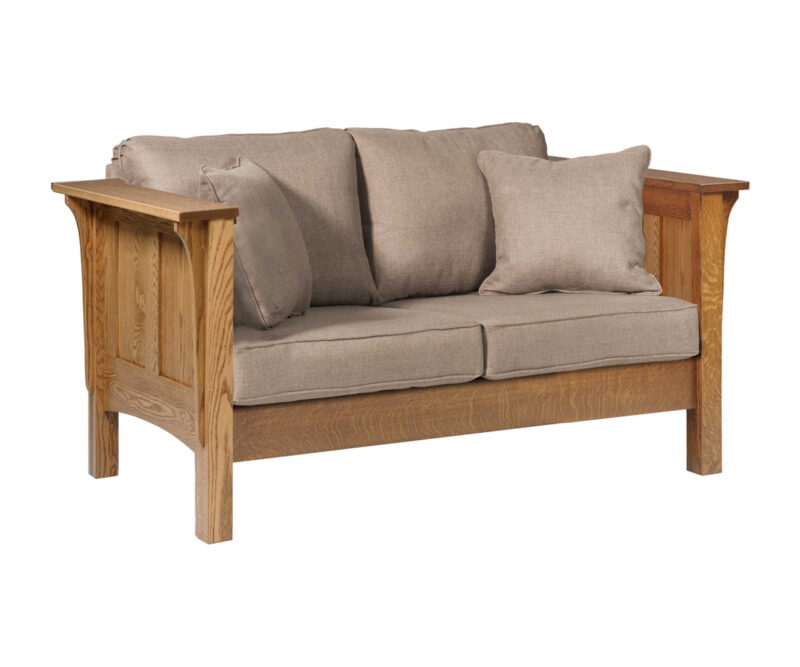 Shaker Love Seat With Reversible Cushions