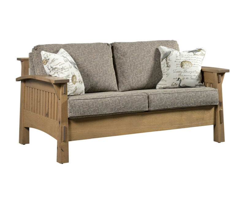 Country Mission Loveseat With Reversible Cushions