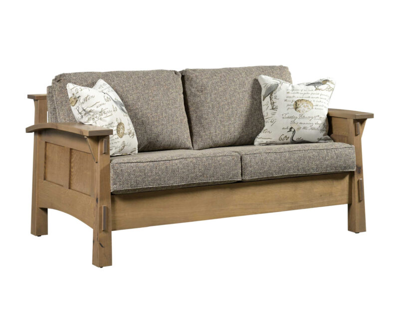 Country Shaker Love Seat With Reversible Cushions