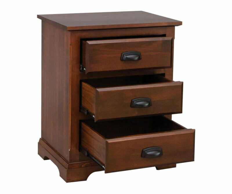 Charleston 3 Drawer Nightstand