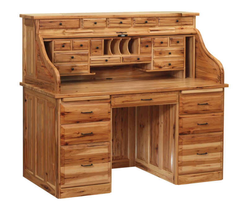 56" Traditional Roll Top Desk