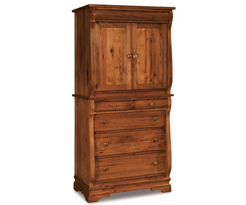 Chippewa Sleigh Armoire - 37¾"W