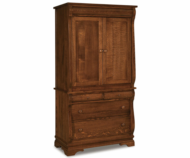 Chippewa Sleigh Armoire - 37¾"W