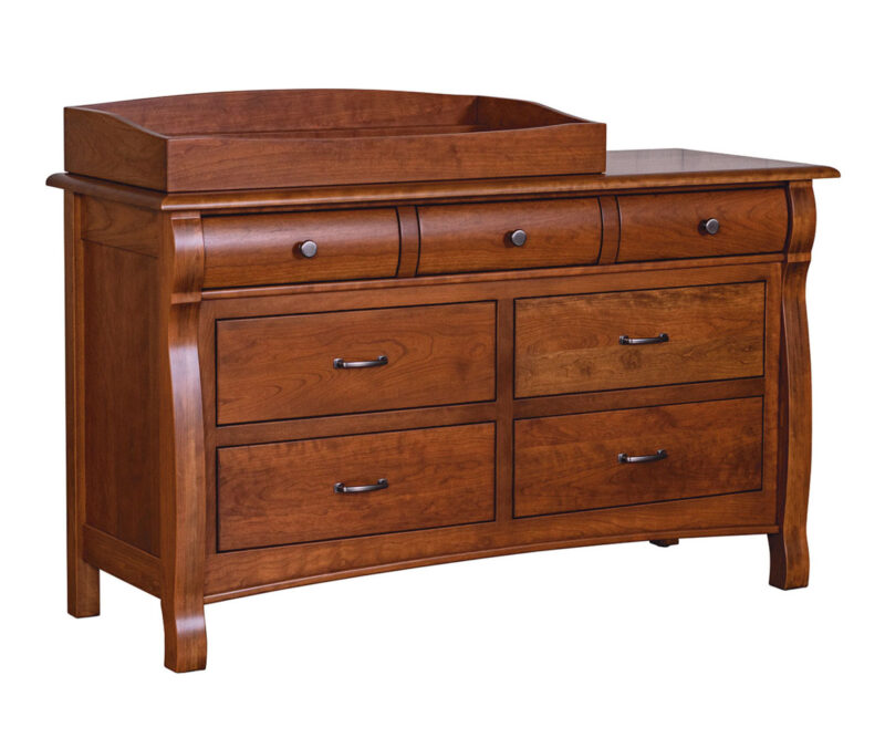 Castlebury 7 Drawer Dresser With  Changing Box Top Option