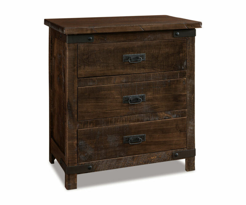 Ironwood 3 Drawer Nightstand