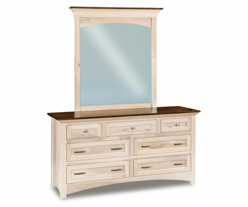 Lincoln 7 Drawer Dresser With Tall Mirror