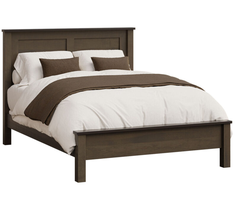 Dutch Country Mission Bed with Low Footboard