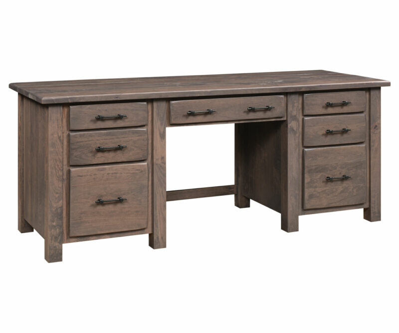 Barn Floor Double Pedestal Desk