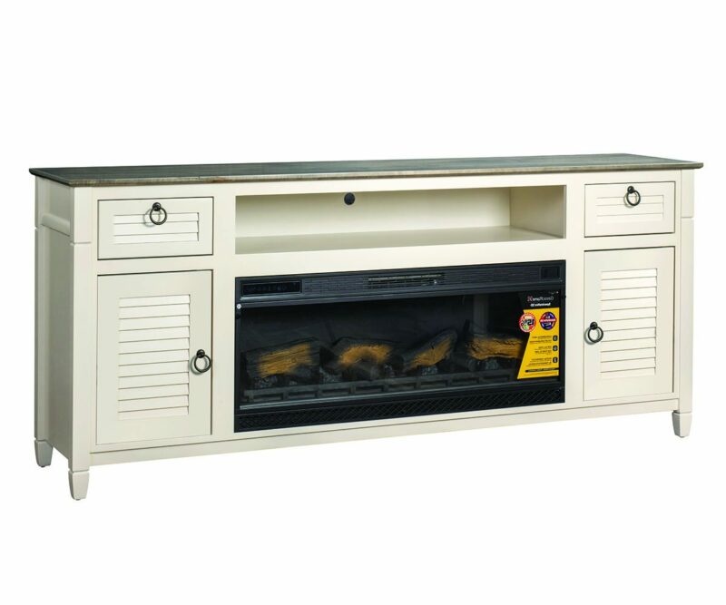 Aden Park TV Stand With Firebox