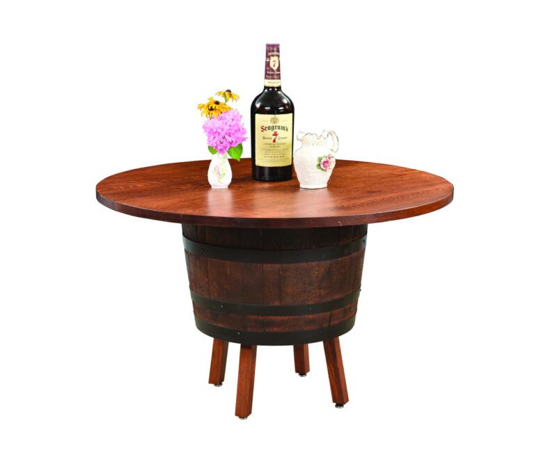 Barrel Table With Legs