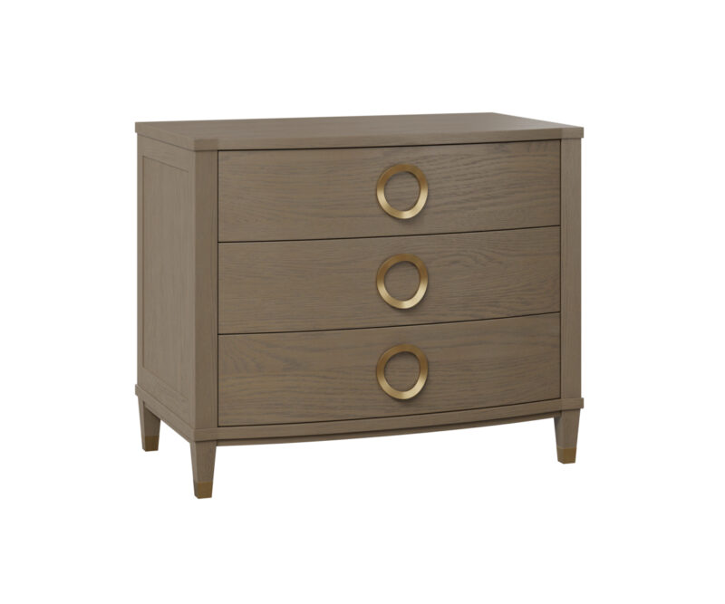 Claire 3 Drawer Nightstand