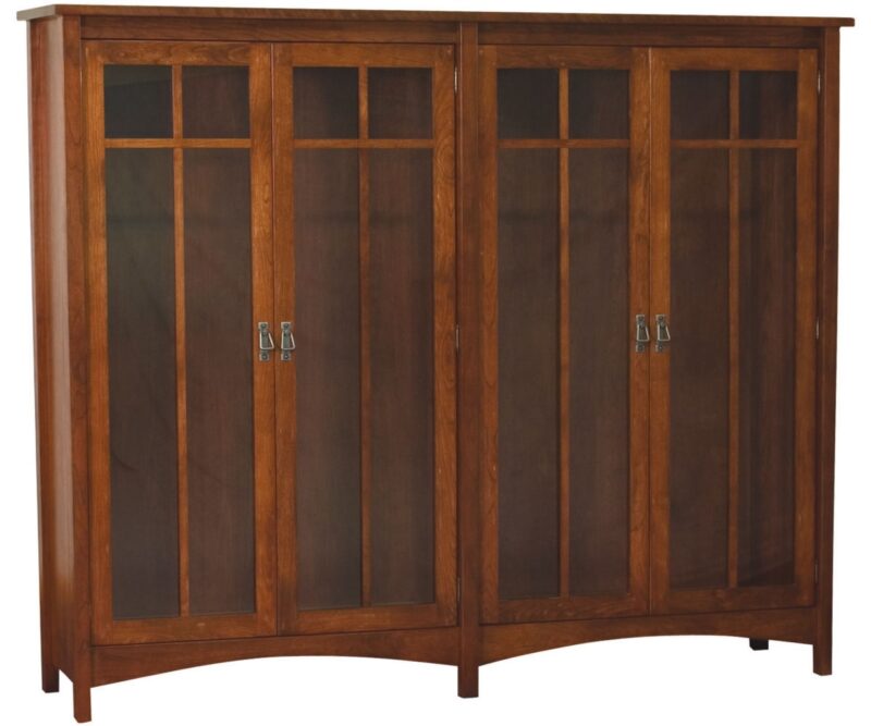 Arts & Crafts Double Bookcase