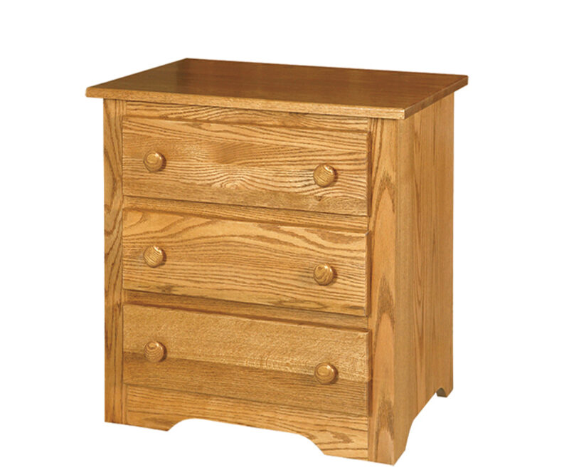 Shaker 3 Drawer Nightstand