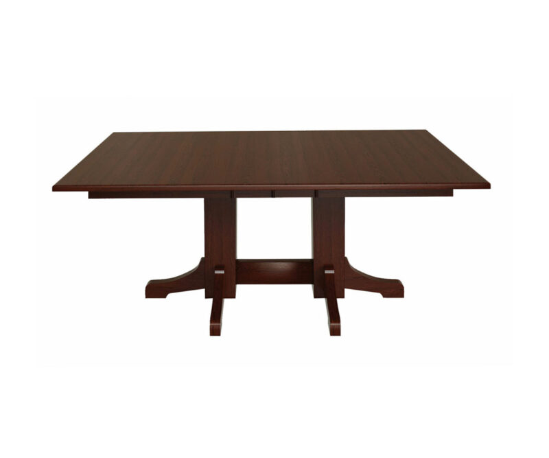 Mission Double Pedestal Table