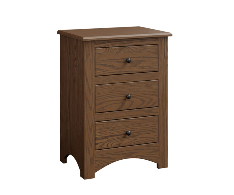 Troy 3 Drawer Nightstand