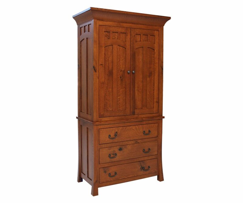Bridgeport Mission 3 Drawer Armoire