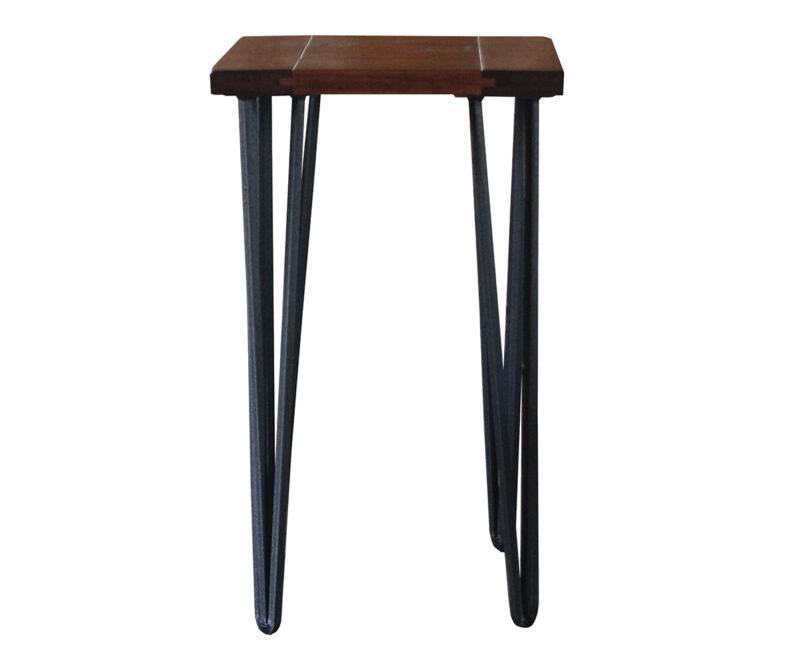 Seneca Chairside Table With Iron Base