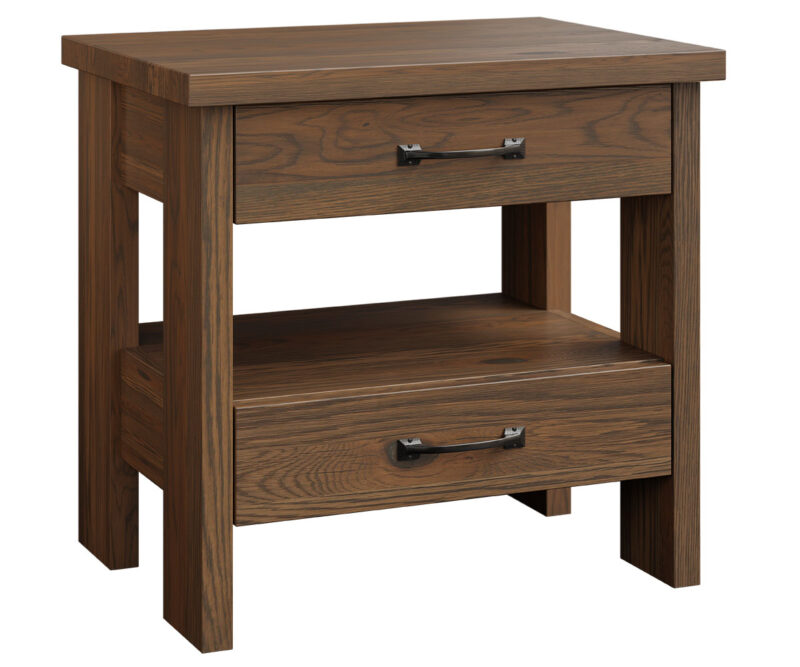 Cheyenne 2 Drawer Nightstand with Open Shelf