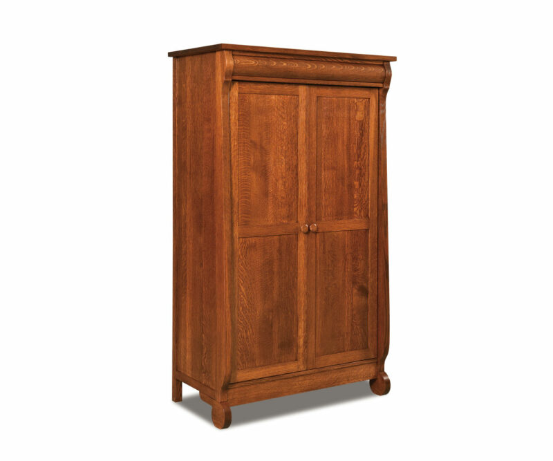 Old Classic Sleigh Wardrobe Armoire