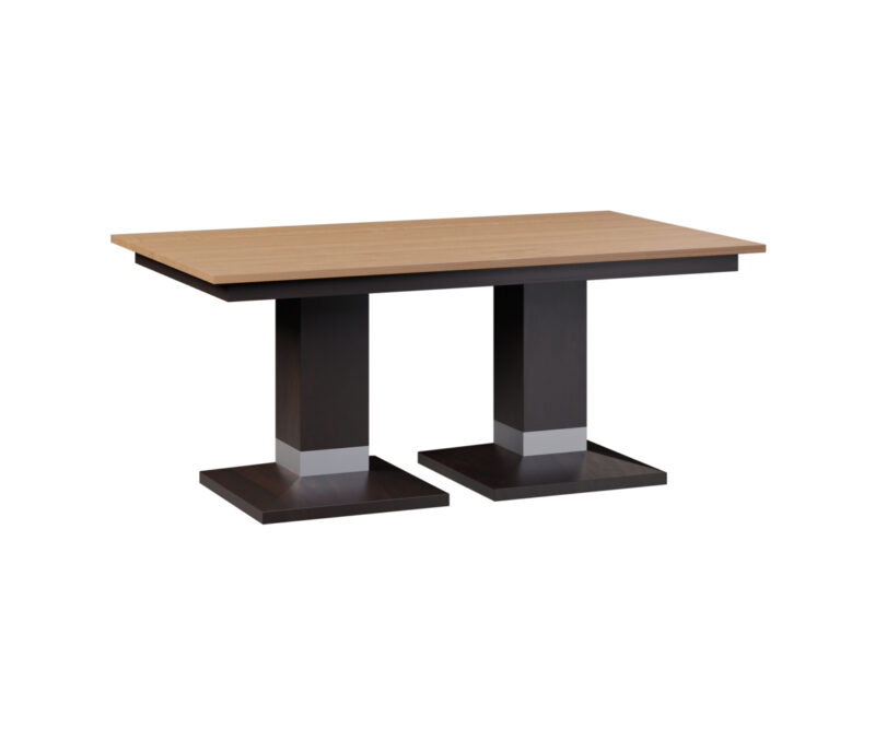 Alcoe Square Double Pedestal Table