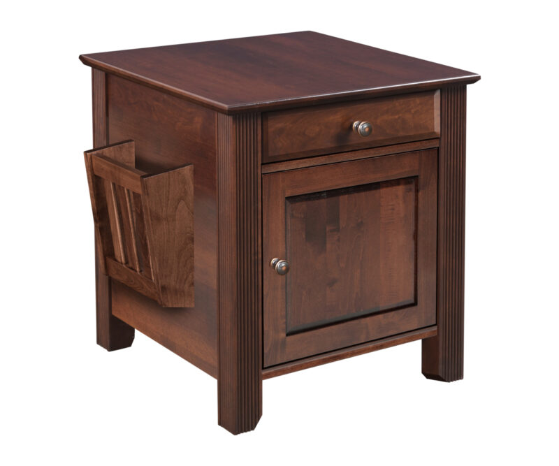 Arlington Enclosed End Table with Magazine Rack