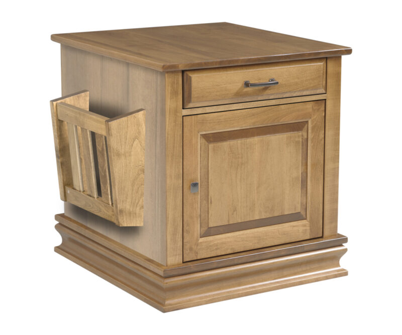 Burlington Enclosed End Table with Magazine Rack