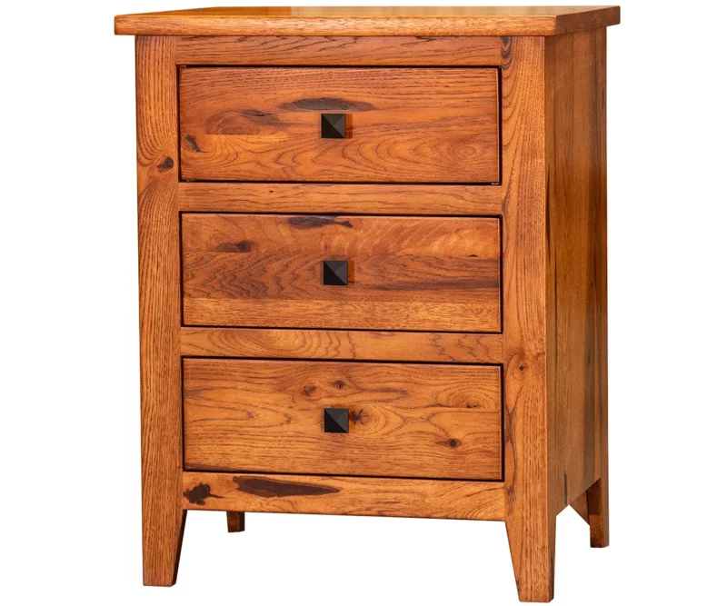 Ridgecrest Flush Mission 3 Drawer Nightstand