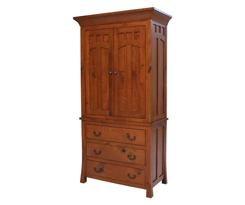 Bridgeport Mission 3 Drawer Armoire