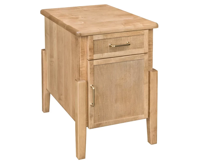 Century End Table with Reeded Front